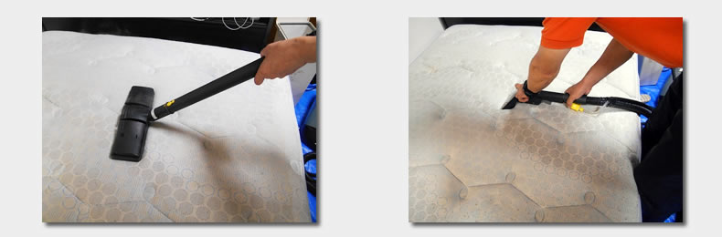 ベッドマットレスクリーニング 施工風景